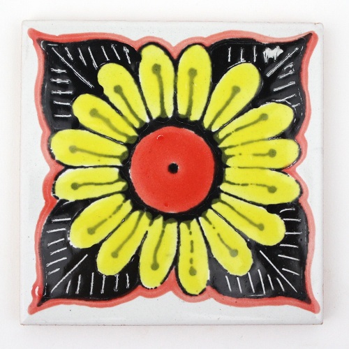 CARO チュニジア手描きタイル 10x10 薄 113