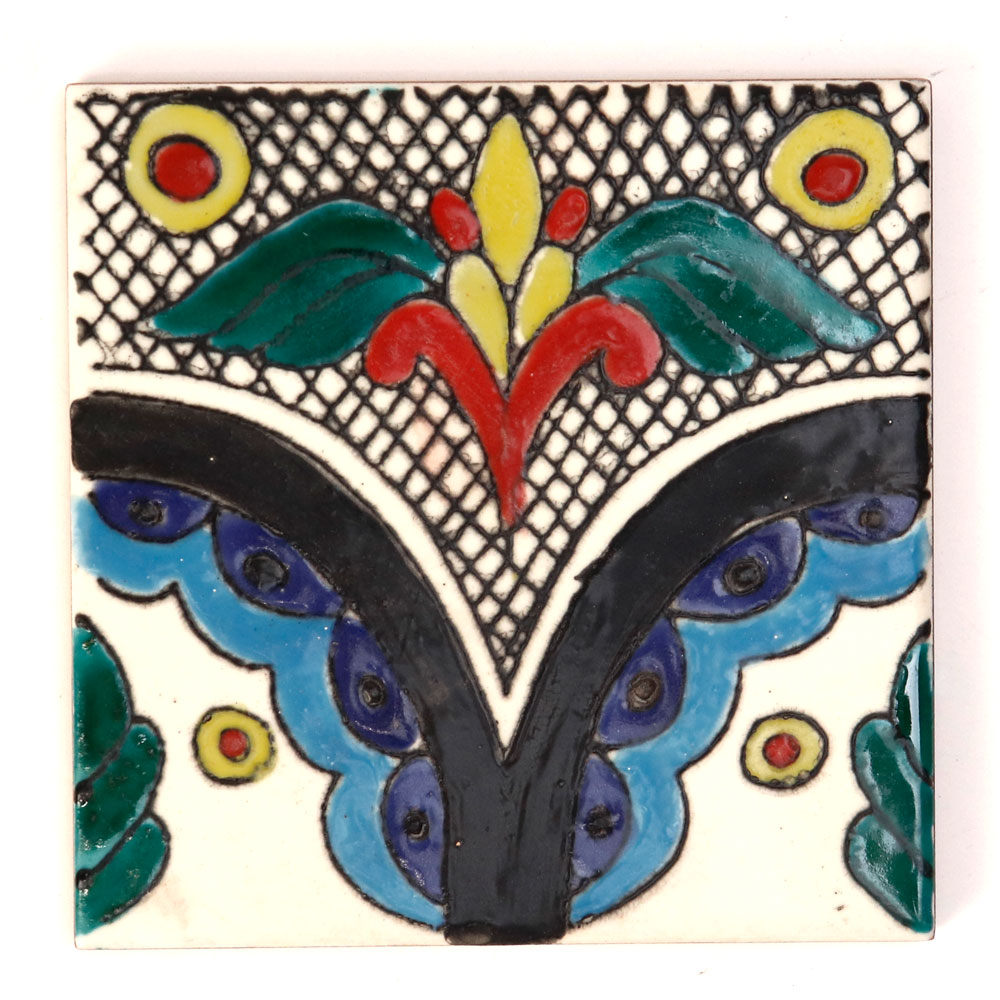 CARO チュニジア手描きタイル 10x10 薄 114 02