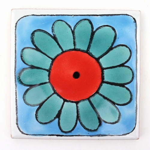 CARO チュニジア手描きタイル 10x10 薄 118