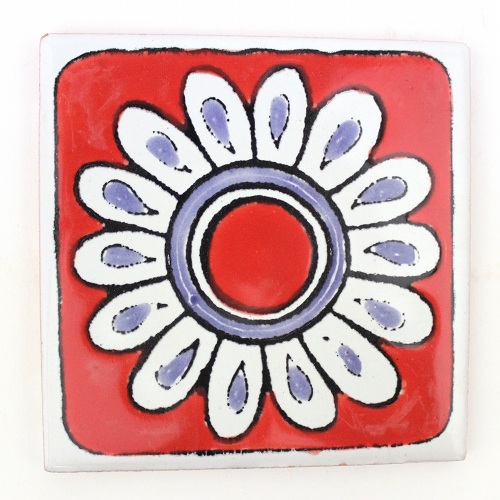 CARO チュニジア手描きタイル 10x10 薄 119