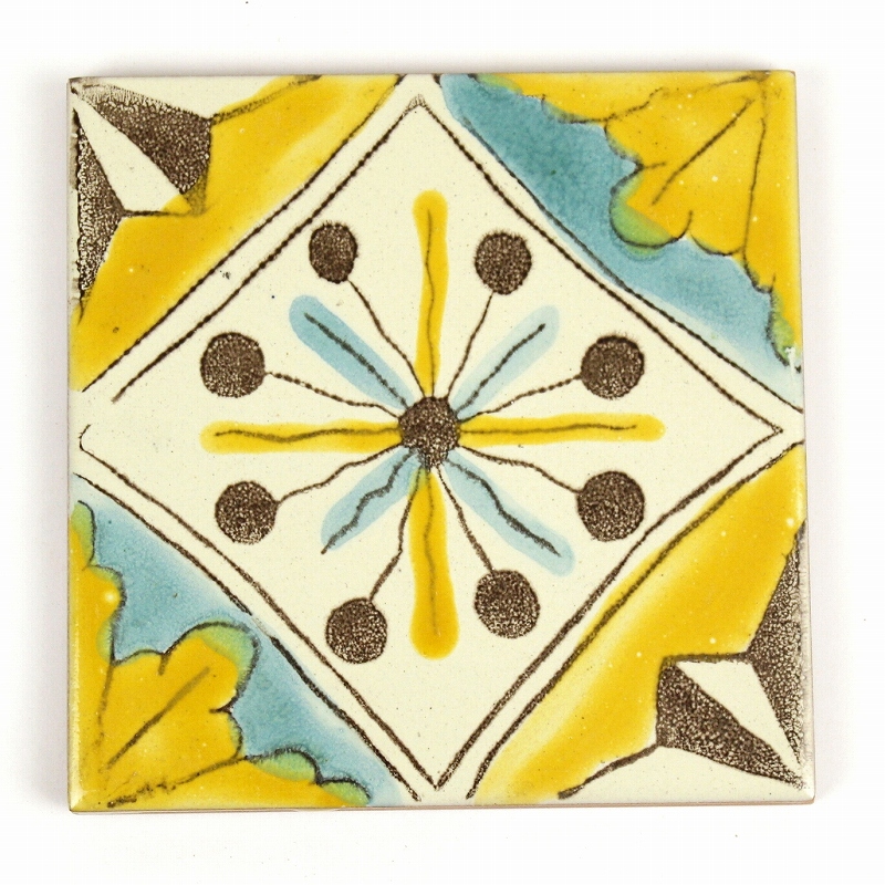 CARO チュニジア手描きタイル 10x10 薄 12