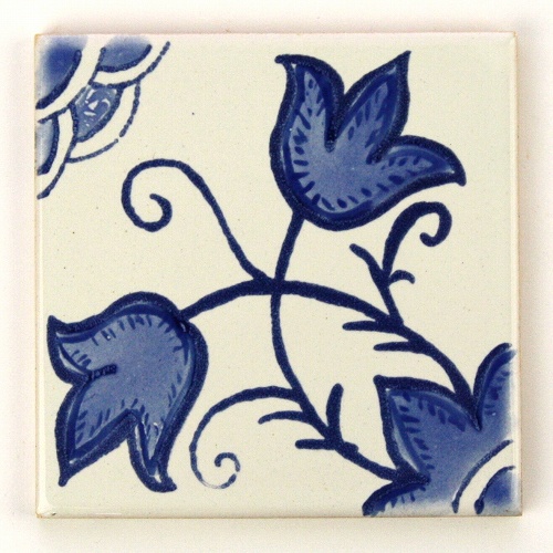 CARO チュニジア手描きタイル 10x10 薄 13