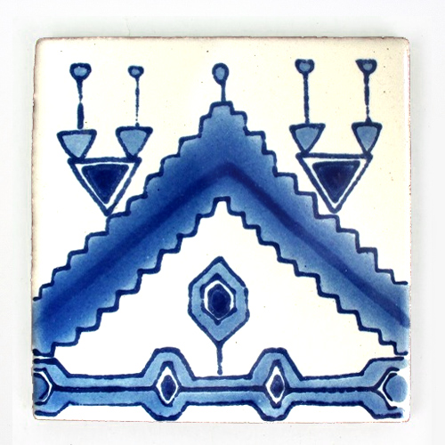 CARO チュニジア手描きタイル 10x10 薄 16