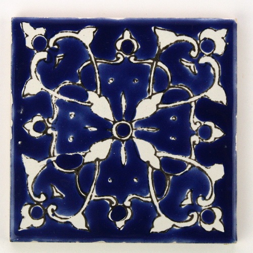 CARO チュニジア手描きタイル 10x10 薄 17