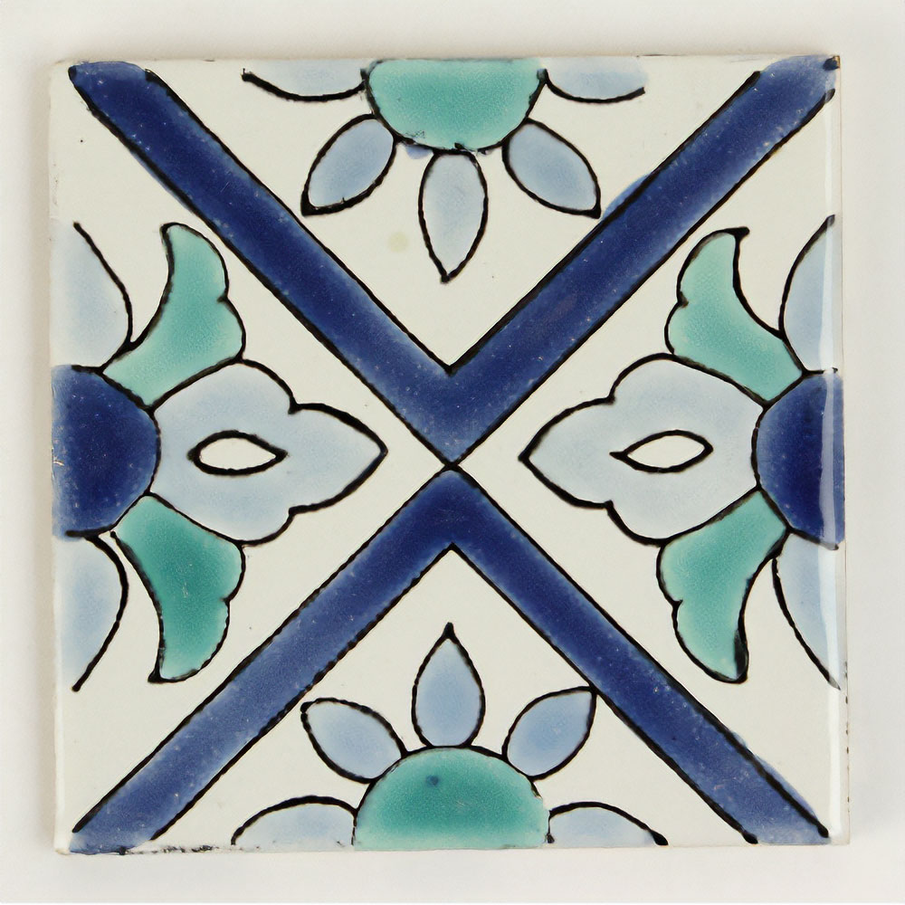 CARO チュニジア手描きタイル 10x10 薄 21