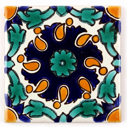 CARO チュニジア手描きタイル 10x10 薄 22