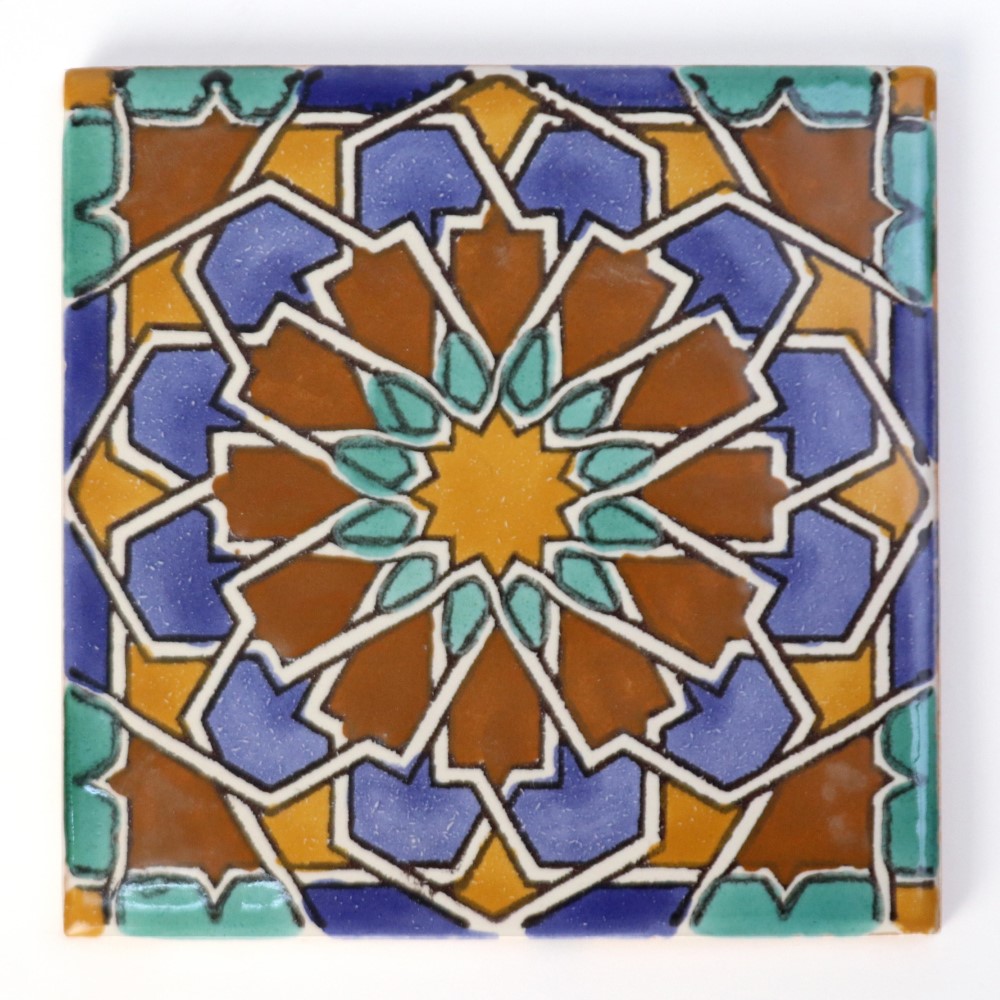 CARO チュニジア手描きタイル 10x10 薄 26_02