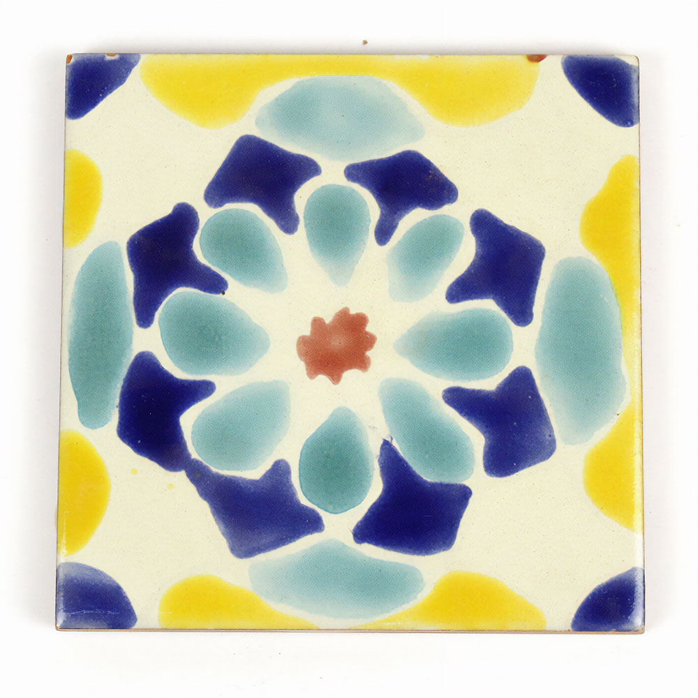 CARO チュニジア手描きタイル 10x10 薄 28