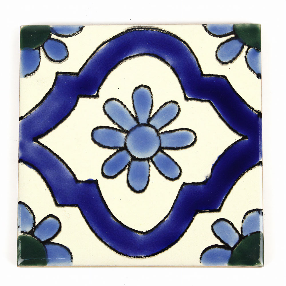 CARO チュニジア手描きタイル 10x10 薄 29