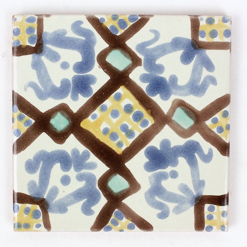 CARO チュニジア手描きタイル 10x10 薄 36