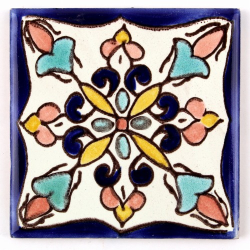 CARO チュニジア手描きタイル 10x10 薄 49