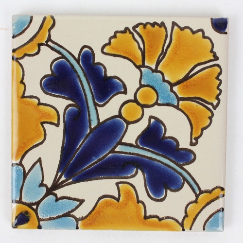 CARO チュニジア手描きタイル 10x10 薄 52