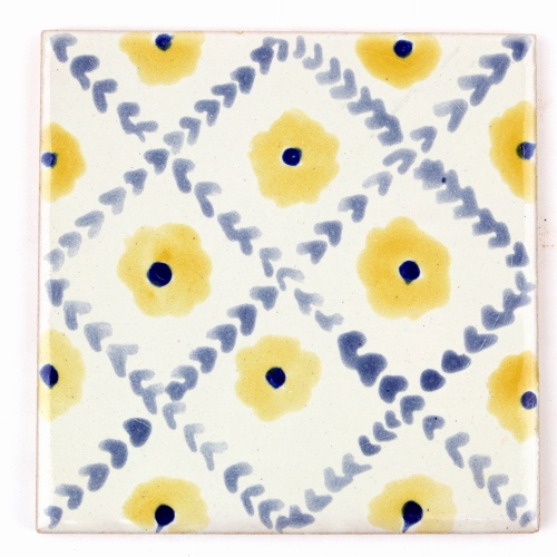 CARO チュニジア手描きタイル 薄10X10　60