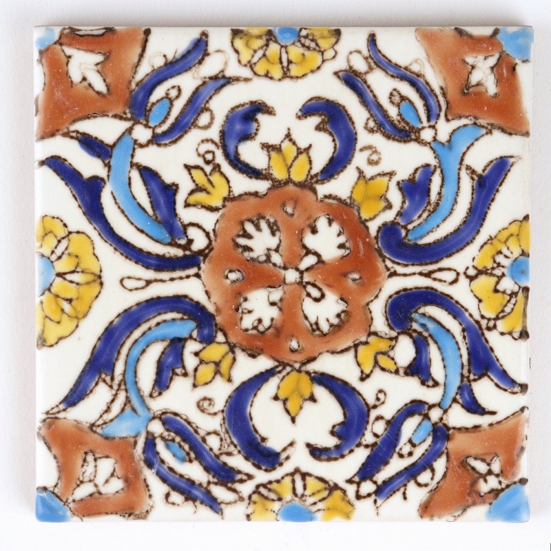 CARO チュニジア手描きタイル 薄10X10　61