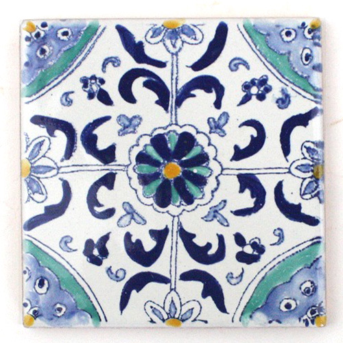 CARO チュニジア手描きタイル 薄10X10　66