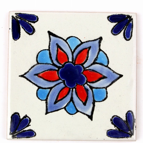 CARO チュニジア手描きタイル 薄10X10　69