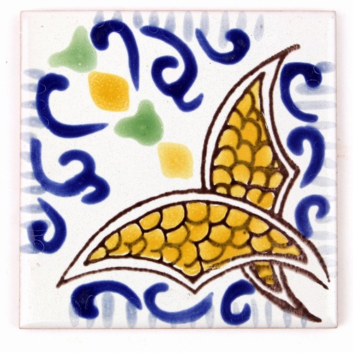 CARO チュニジア手描きタイル 薄10X10　70