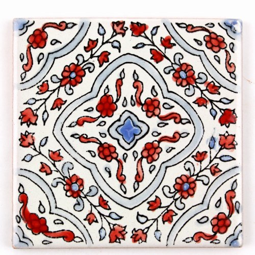 CARO チュニジア手描きタイル 薄10X10　76