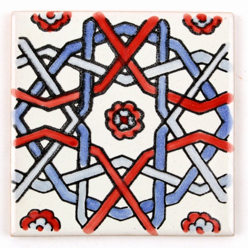 CARO チュニジア手描きタイル 薄10X10　77