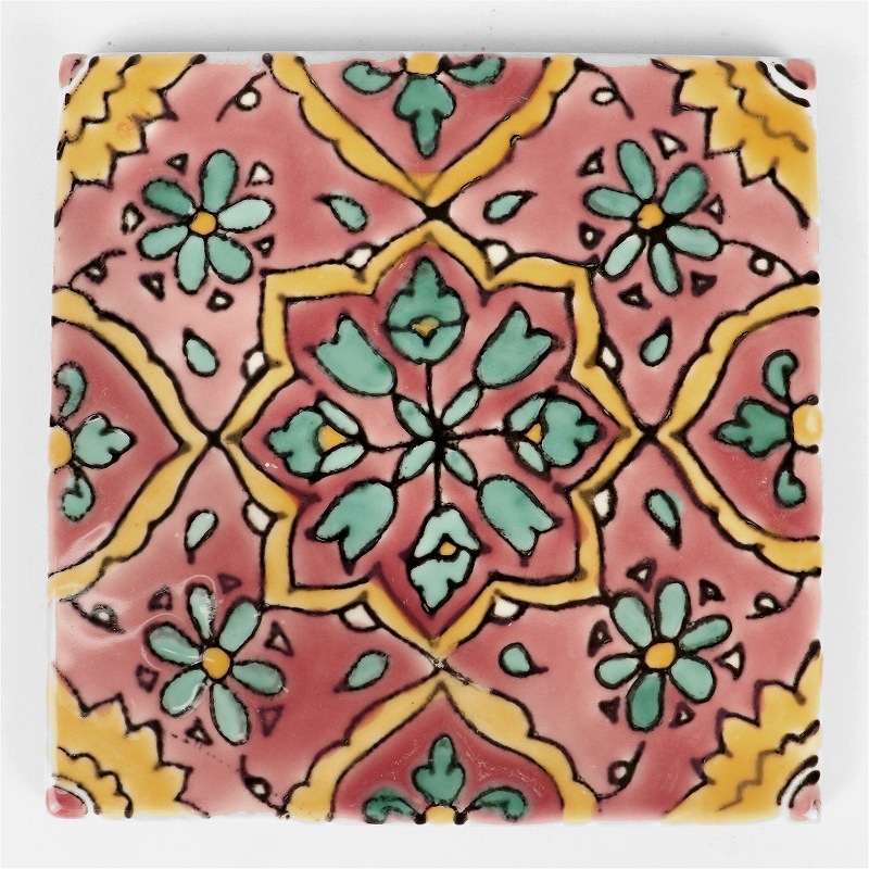 CARO チュニジア手描きタイル 薄10X10　78