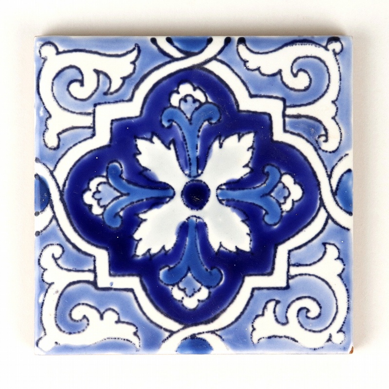 CARO チュニジア手描きタイル 薄10X10　87