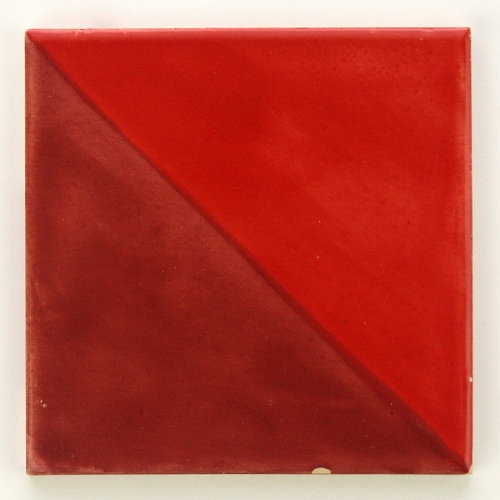 CARO チュニジアタイル 10x10 薄 2色 赤xダークレッド