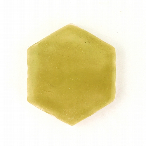 チュニジア小タイル無地　六角　オリーブ