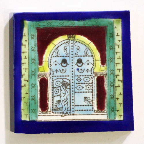 絵タイルD 7.5x7.5 001モスク 類似柄