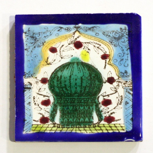 絵タイルD 7.5x7.5 011鳥かご 類似柄