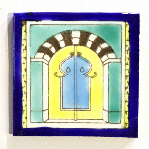 絵タイルD 7.5x7.5 013水モスク 類似柄