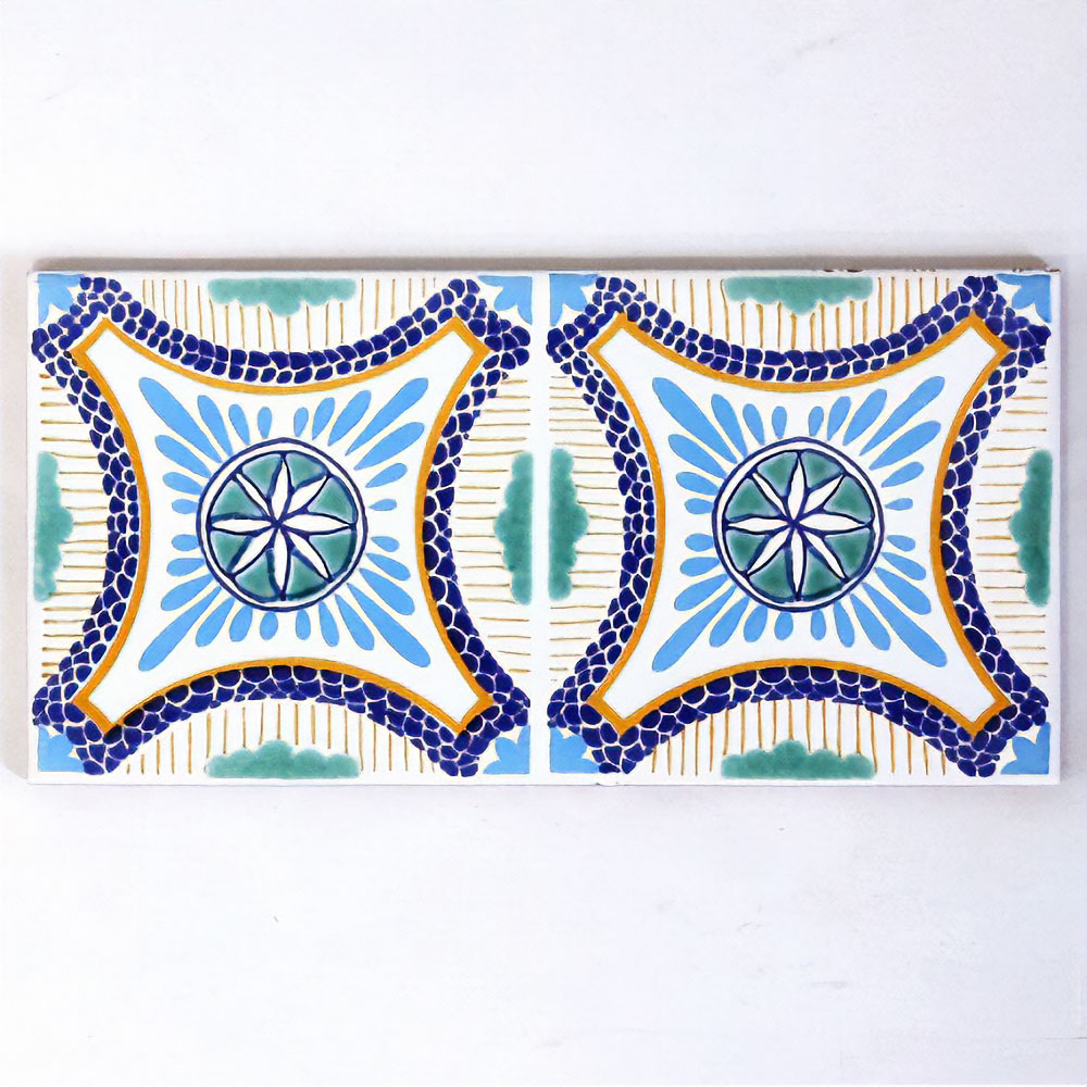 チュニジアプリントタイル10×20 MAYADA