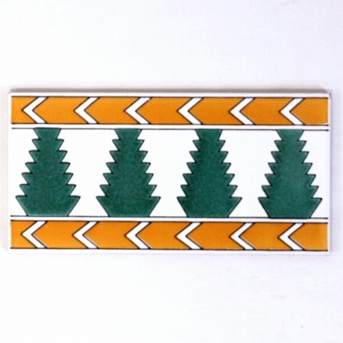 チュニジアプリントタイル 10x20 端SAPIN