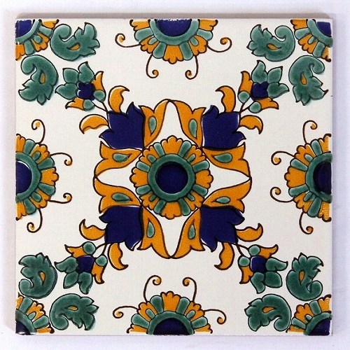 チュニジアプリントタイル 15x15 BALADIA