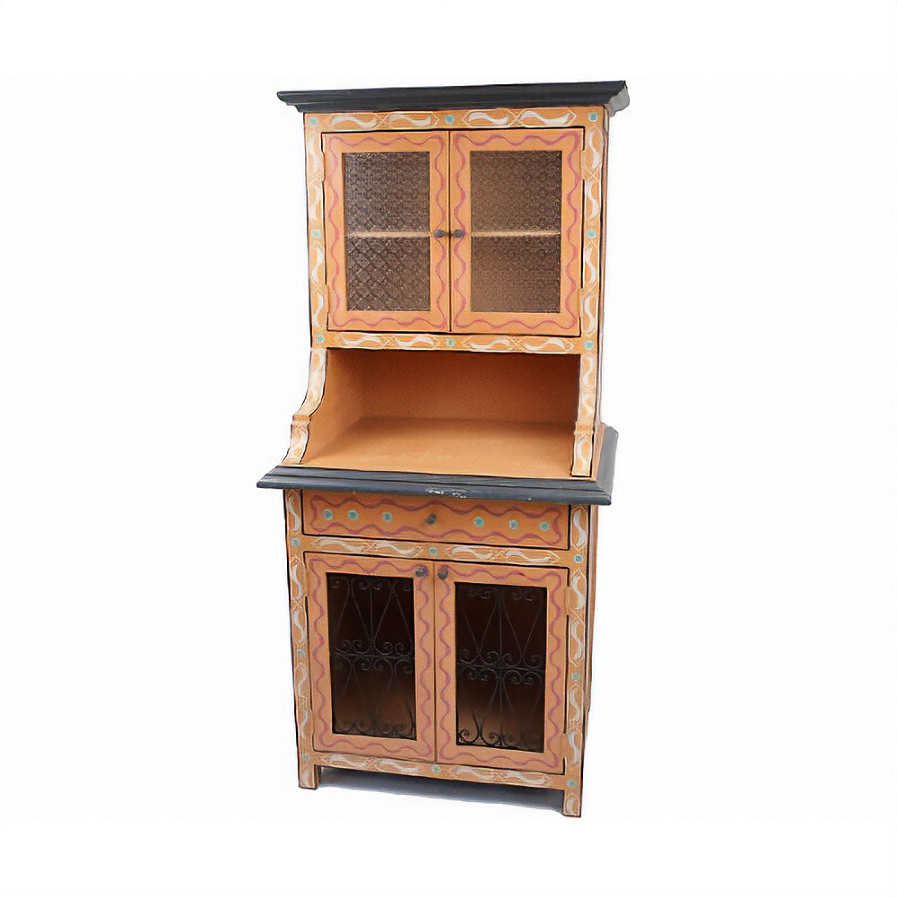 ベルベルペイント柄 戸棚【送料別】