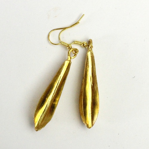 フラニ葉状ピアス