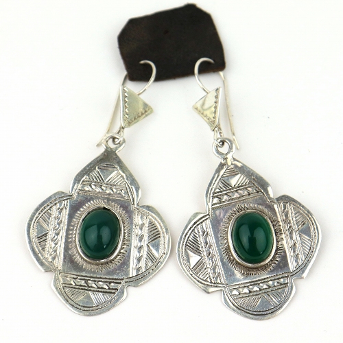 トゥアレグシルバーピアス1906 一点もの