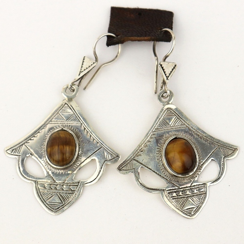 トゥアレグシルバーピアス1907 一点もの