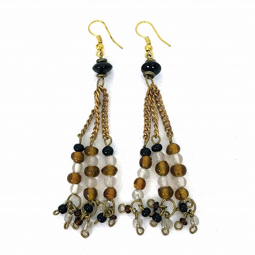 3本チェーンカラフルビーズぶらさがりPYK05