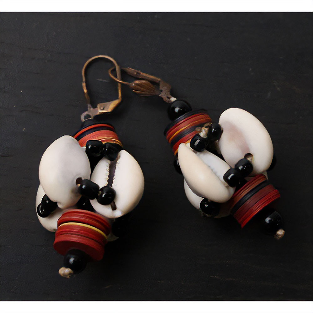 子安貝ピアス 菱形\1500→\800