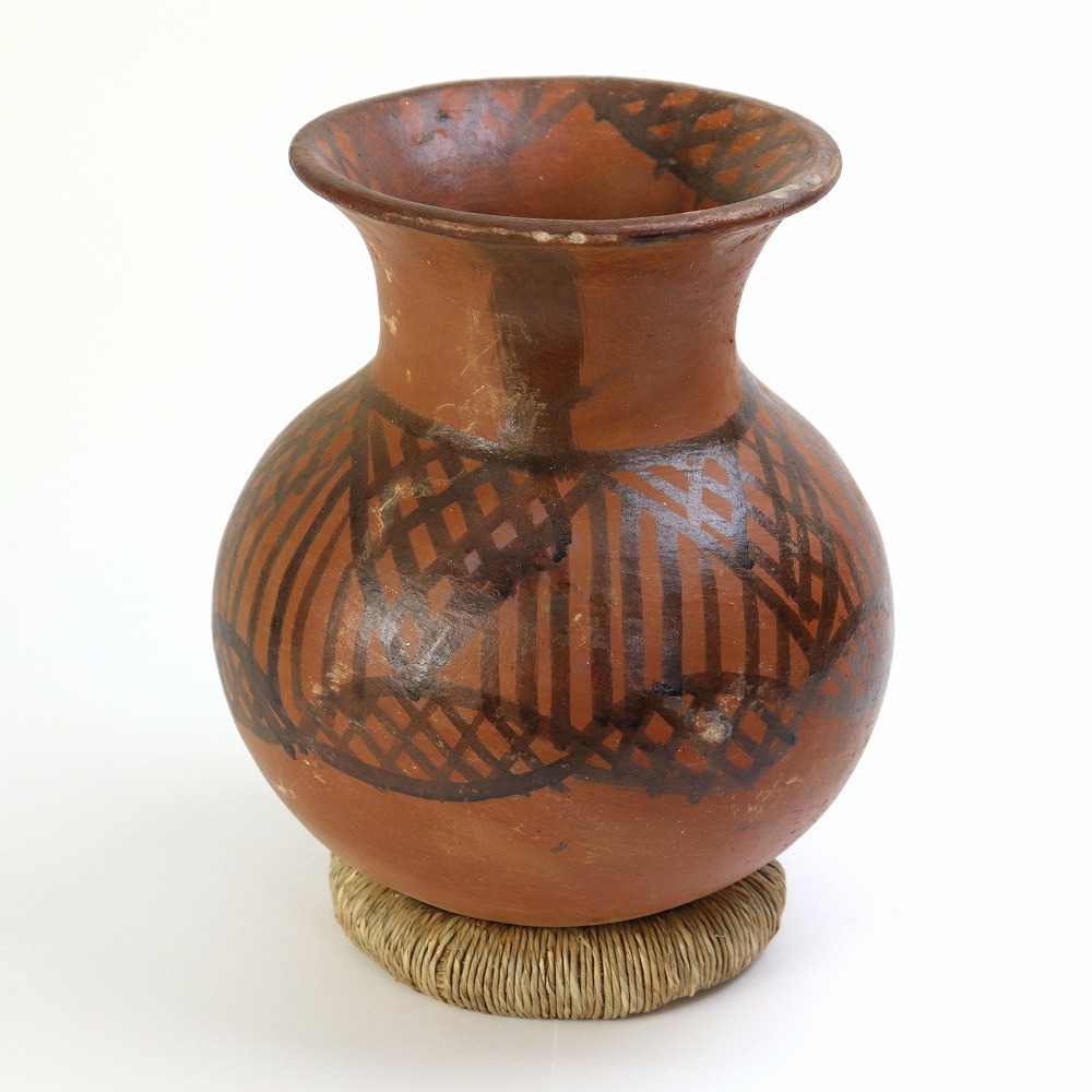 ガーナ ボルガ陶器 柄壺　01