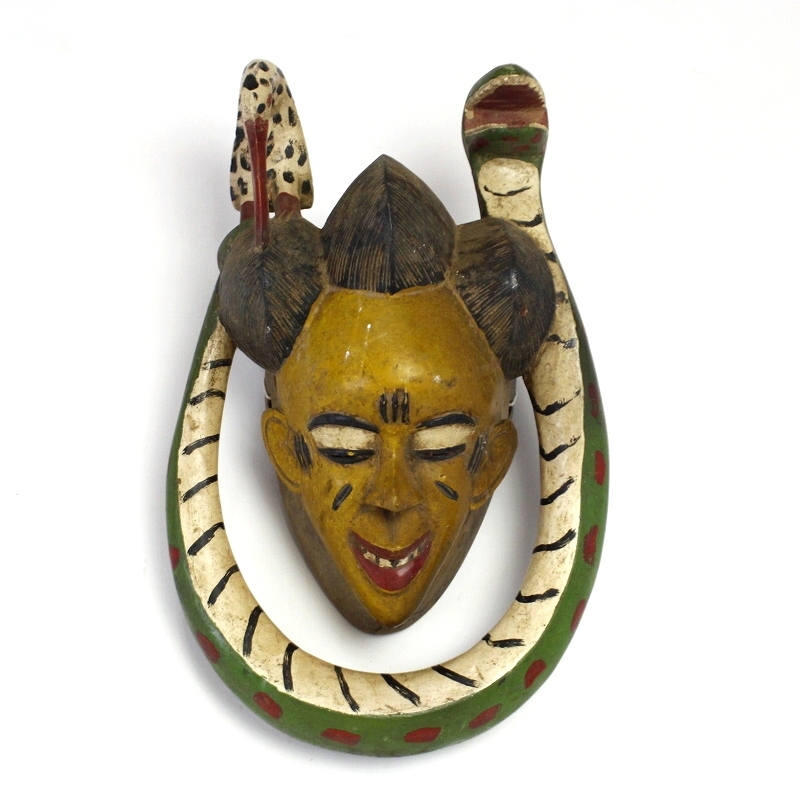 ヤウレへびマスク 一点物